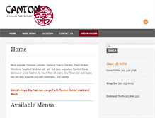 Tablet Screenshot of cantonrestaurants.com